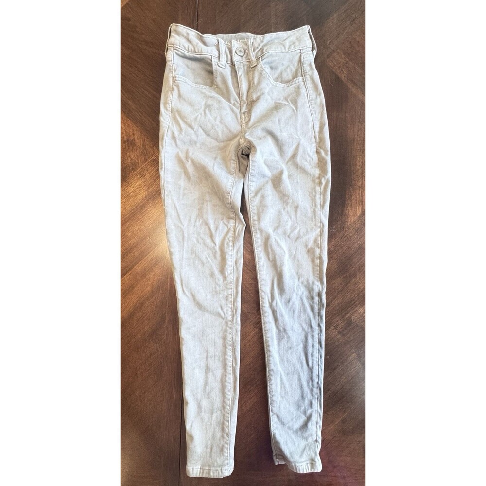 American Eagle High Rise Jegging Camo Distressed Skinny Jeans Size 2